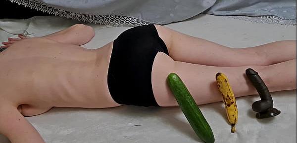  DILDO Banana CUCUMBER Choosing BEST for Tiny pussy